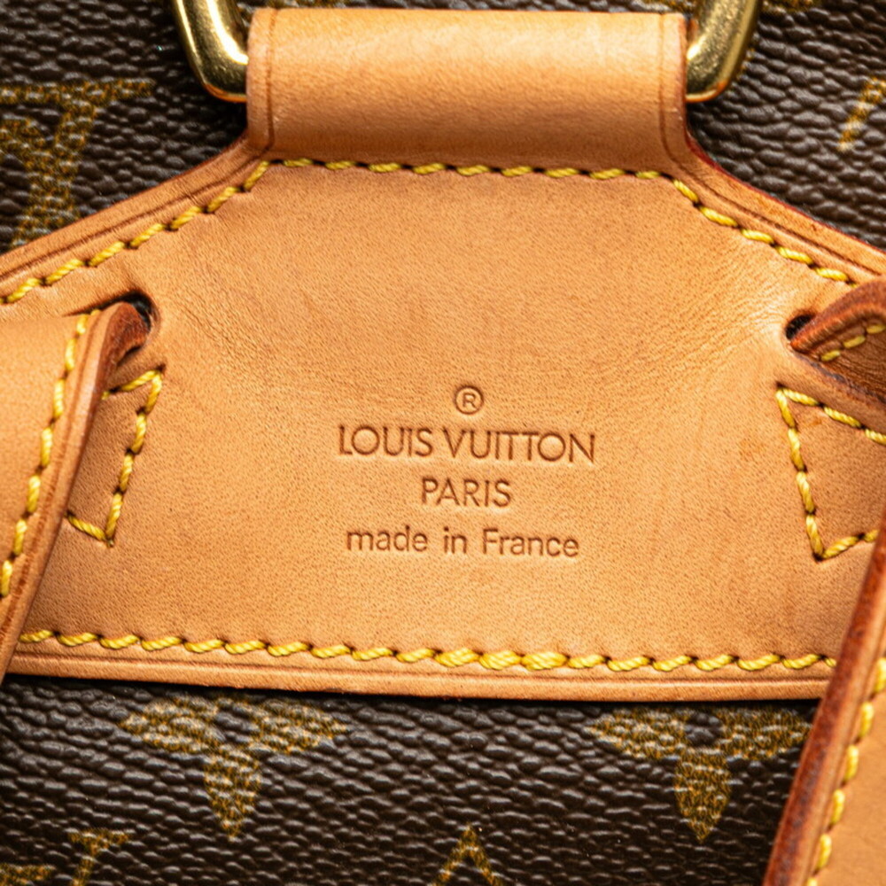 LOUIS VUITTON Authentic Brown Monogram Leather Backpack - Picture 10 of 11